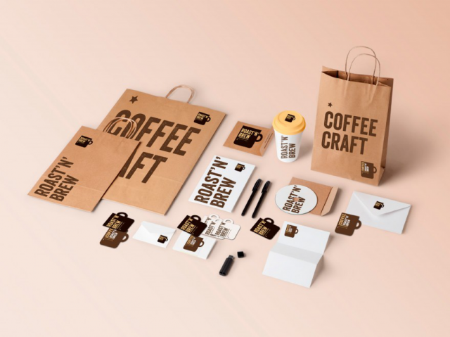 фирменный стиль для "Roast’n’ Brew"
