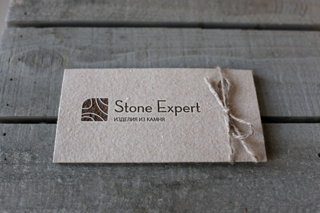 Визитка для "Stone Expert"