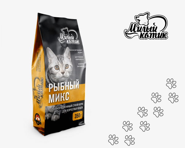 Упаковка корма для кошек
