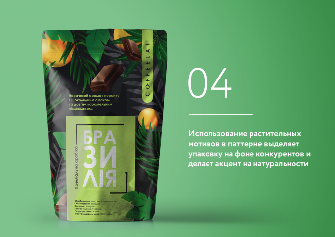 Упаковка для кофейного бренда
