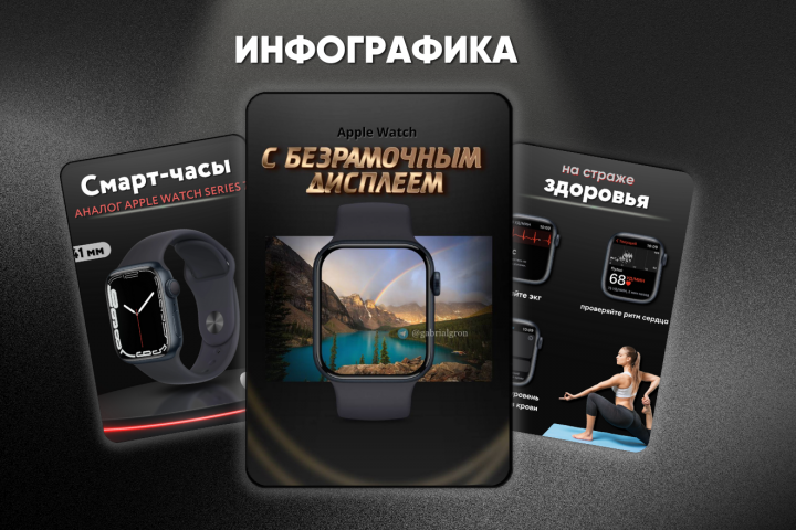 Инфографика "Часы"