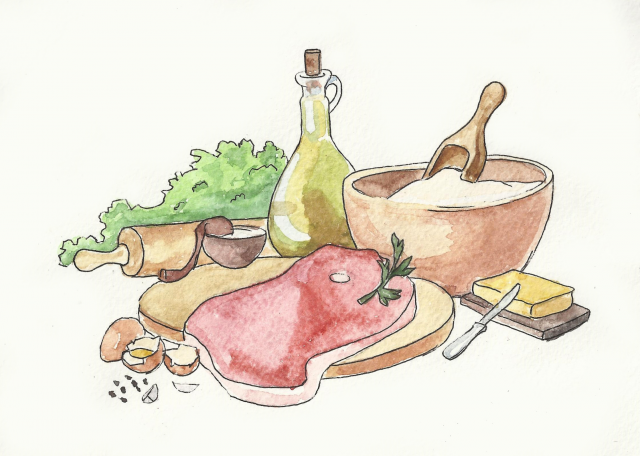 Иллюстрация для упаковки "Пельмешки"