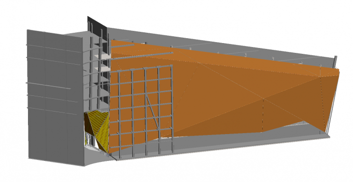 Несущие металлоконструкции медиа-фасада Лахта-Центр, Петербург