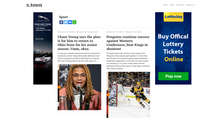 RSS агрегатор с слайдером