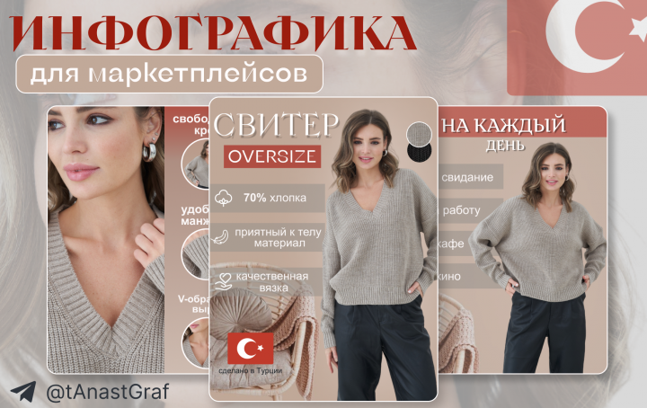 Свитер инфографика