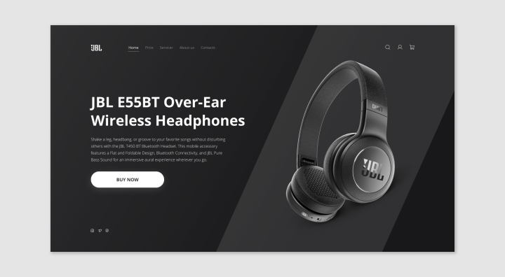 Landing Page  for JBL