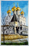 Пейзаж, акварель.