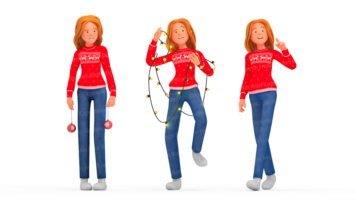 3D-персонаж для продажи на стоковых сервисах