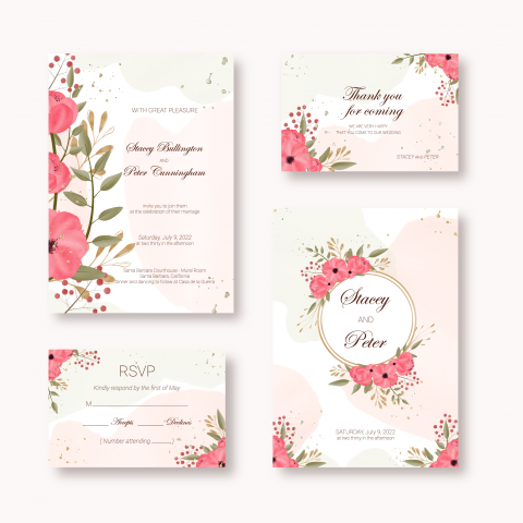 Дизайн свадебного приглашения