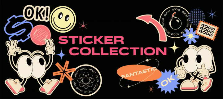 Ретро стикеры