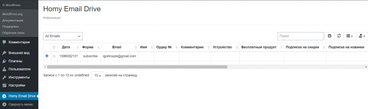 Плагин для сайта на Wordpress