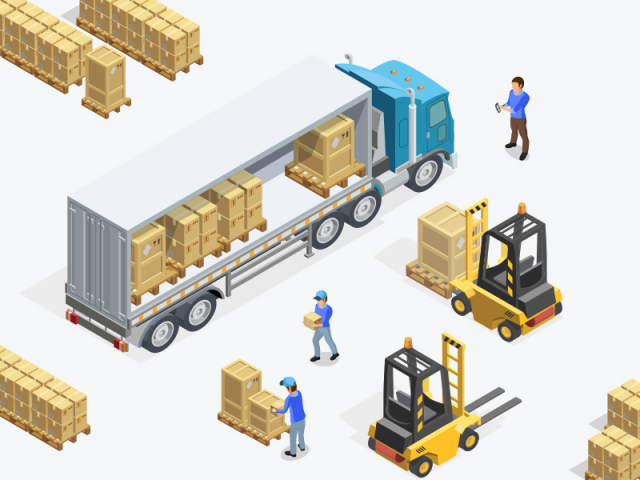 Vi-auto.com (Дизайн лендинга и логотипа) для грузоперевозок