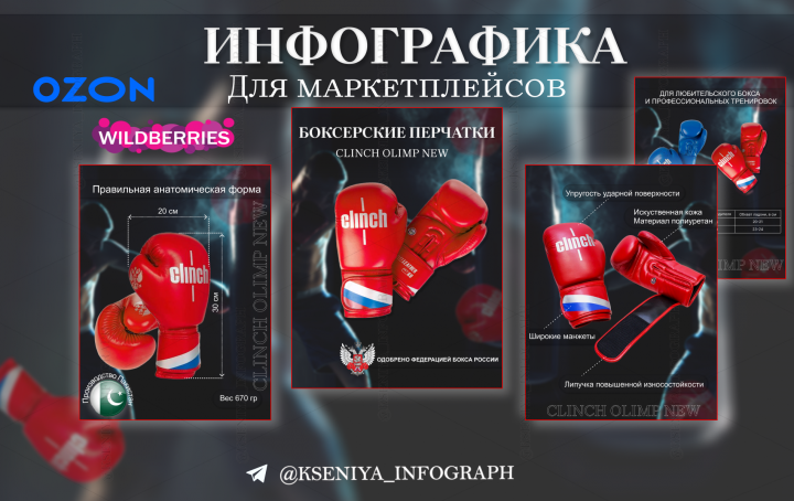 Создание дизайна карточки для оформления спортивных товаров