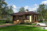 Визуализция загородного дома.