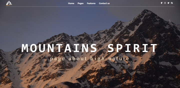 Анимированный лендинг на HTML, CSS, React JS.