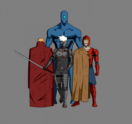 Арт для героев комикса