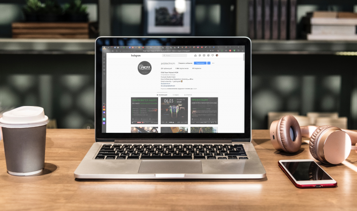 Наборы из трех афиш для инстаграма для команды Polytech NCM.
