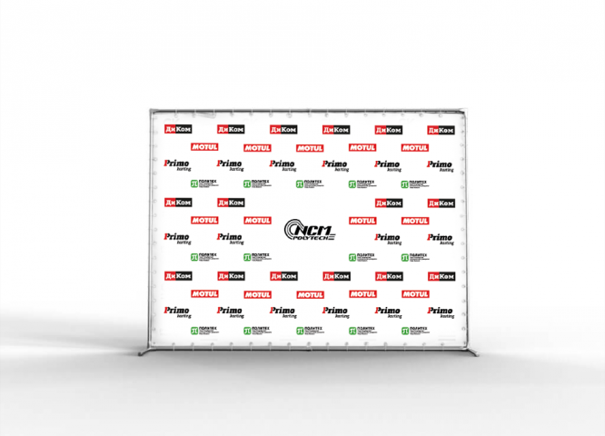 Пресс-волл для команды Polytech NCM.