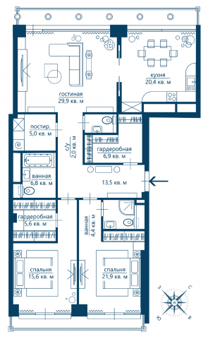 Планировки в стиле Gethome