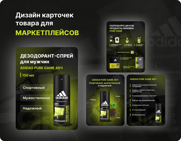 Инфографика для товара "Дезодорант"