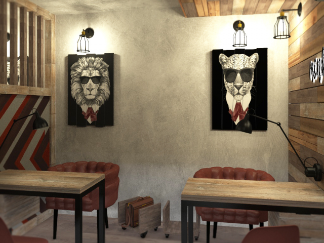 Дизайн - проект мужской маникюрный кабинет