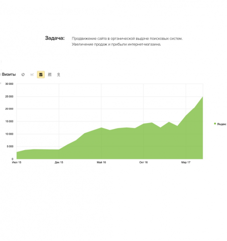 +17 000 посетителей для интернет-магазина авто запчастей