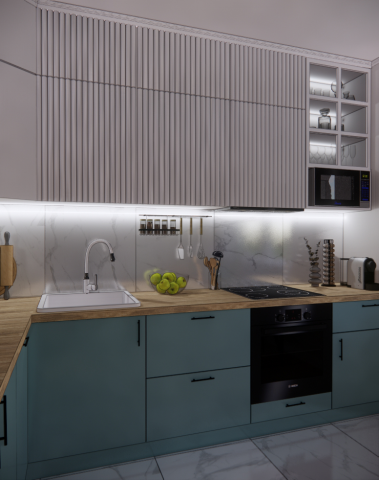 Визуализация SketchUp кухни