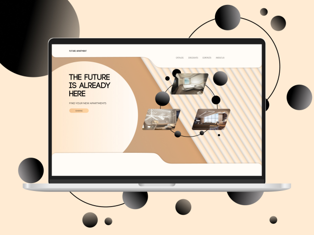 Main page concept for “Future Apartment”