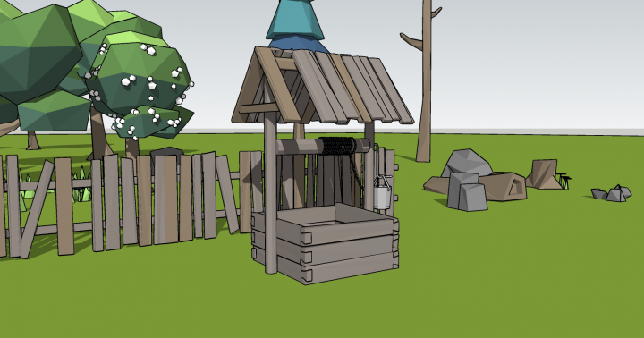 Low Poly окружение для игры