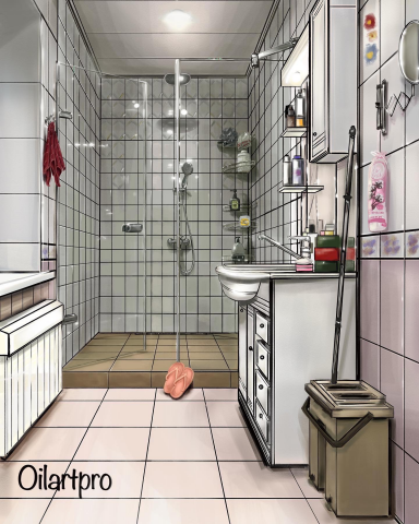 Ванная комната с комфортной душевой !