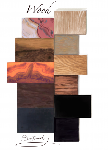 Текстуры отделки.  Дерево, мрамор .