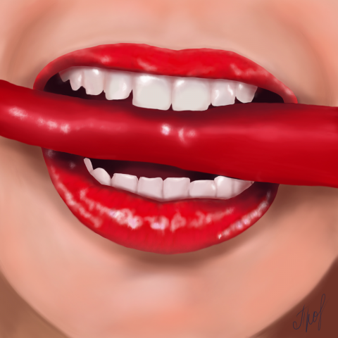 Сочный перец острый !!!