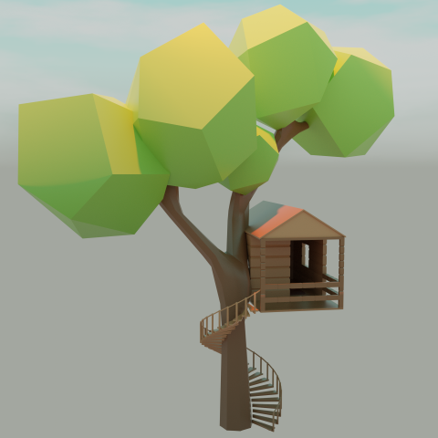 A house on a tree