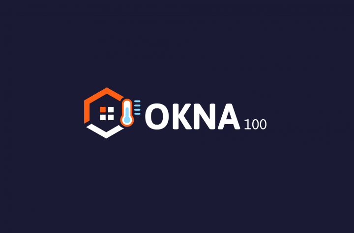 Логотип для корпоративного сайта Okna 100