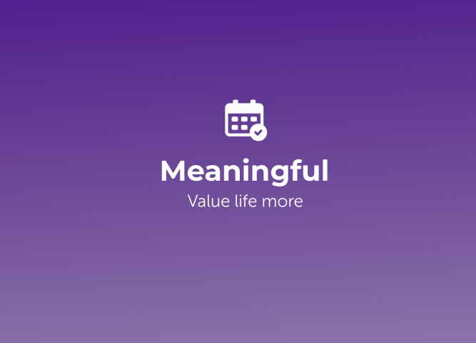 Логотип для мобильного приложения Meaningful