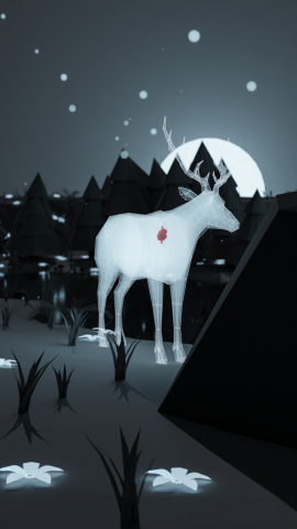 загадочный лес (low poly)