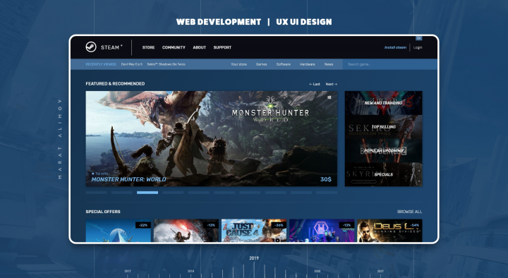 Steam redesign.