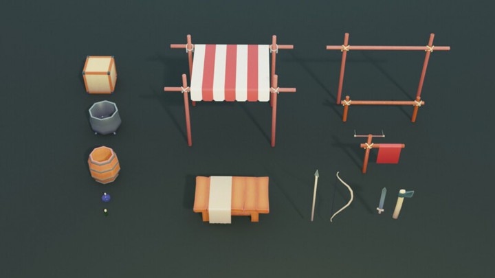 3D game props