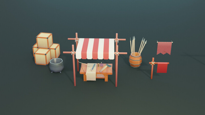 3D game props