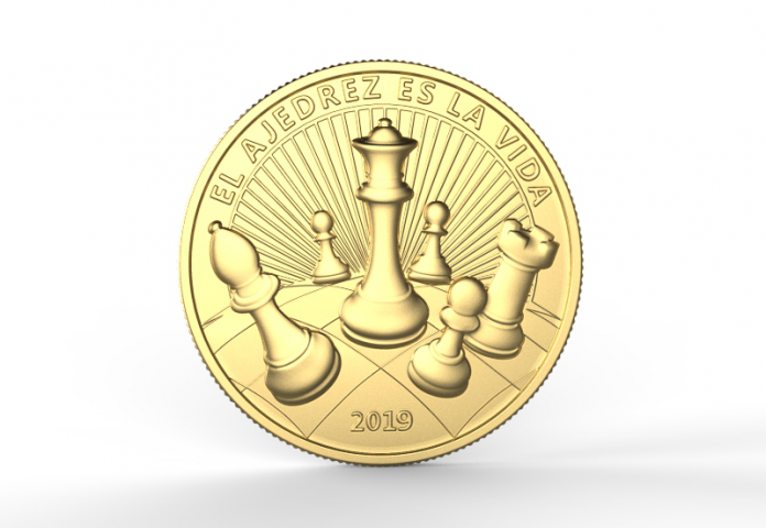 Bullion gold coin - 1oz "Chess"