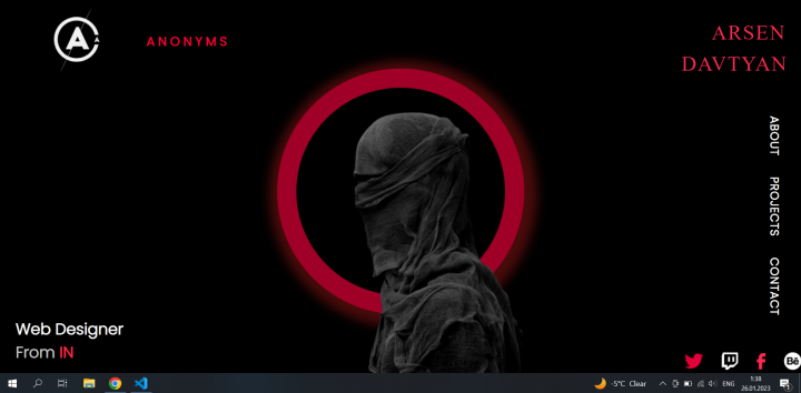 Простой сайт, просто красивый дизайн с анимацией.