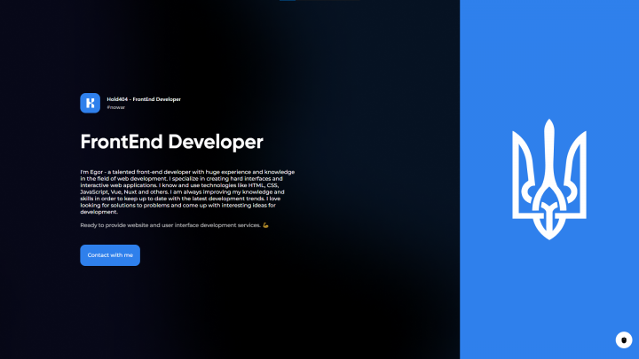 FrontEnd developer | Hold404