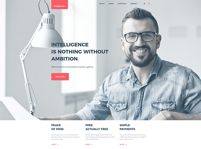 Верстка сайта для портфолио веб-дизайнера