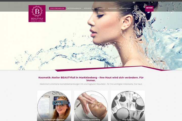 Сайт немецкой косметологии