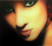 Аэрография (портрет) на планшете