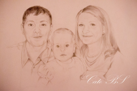 Портрет (графит, пресс. уголь)