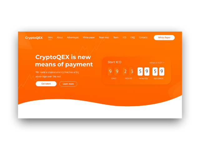 CryptoQEX - Шаблон сайта Themeforest