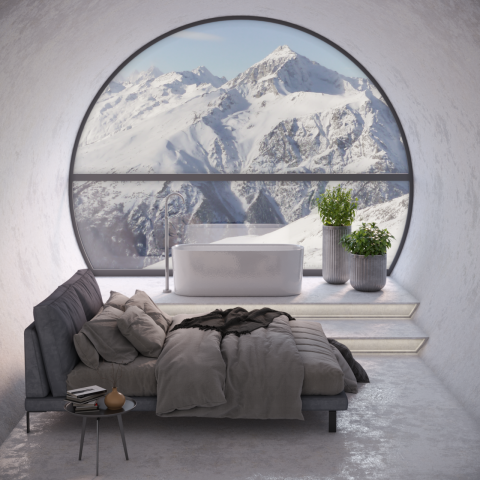 Горный интерьер