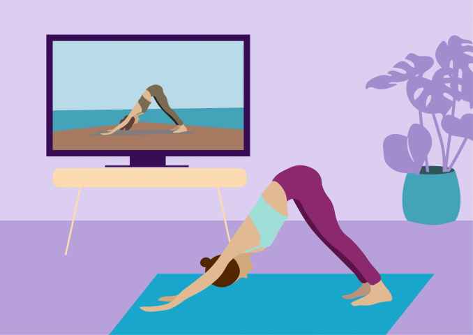 Иллюстрация Йога