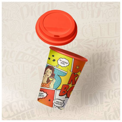 Паттерн на стакан в кофейню